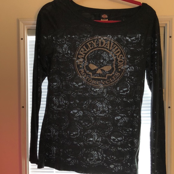 Harley Davidson ladies long sleeve shirt size small - Picture 4 of 5